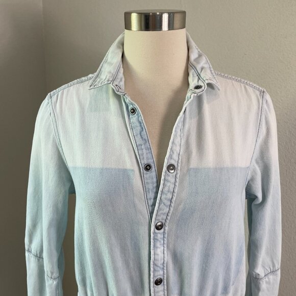 G-STAR RAW Womens Small Modern Arc 3D Shirt Light Wt Luda Denim Dress - Picture 6 of 16